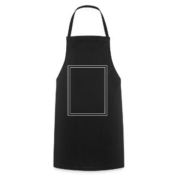 Frame / Abstract / Line / Pattern / Trend - Cooking Apron - black - Front - AI Model Male 185 dark (185cm)