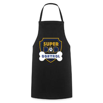 Super Dad Control Dark Blue - Kochschürze - Schwarz - Vorne - AI Model Male 185 dark (185cm)