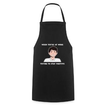 Conception de travail positive pour les jeunes fiers Pinoys - Tablier de cuisine - noir - Devant - AI Model Male 185 dark (185cm)
