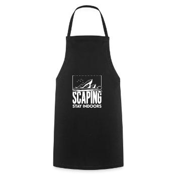 Aquascaping Scaping Aufenthalt drinnen Fischhalter - Kochschürze - Schwarz - Vorne - AI Model Male 185 dark (185cm)