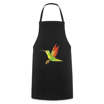 Fingerkries reingeschaut Vogel für Vogel-Fans - Kochschürze - Schwarz - Vorne - AI Model Male 185 dark (185cm)