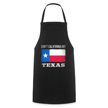 Schützt Texas Flagge - Design für stolze Texaner - Kochschürze - Schwarz - Vorne - AI Model Male 185 dark (185cm)