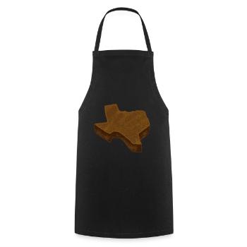Cake menu for lovers of Texas cuisine - Cooking Apron - black - Front - AI Model Male 185 dark (185cm)