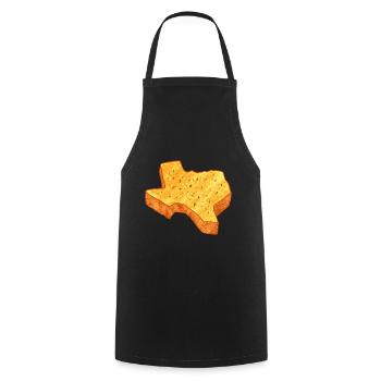 Toast Map Design pour les amoureux du Texas - Tablier de cuisine - noir - Devant - AI Model Male 185 dark (185cm)