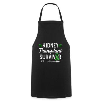 Kidney Transplant Survivor Design for your Kidney - Cooking Apron - black - Front - AI Model Male 185 dark (185cm)