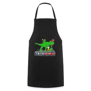 Tatinosaurus Cadeau Meilleure Tati D'Amour - Tablier de cuisine - noir - Devant - AI Model Male 185 dark (185cm)