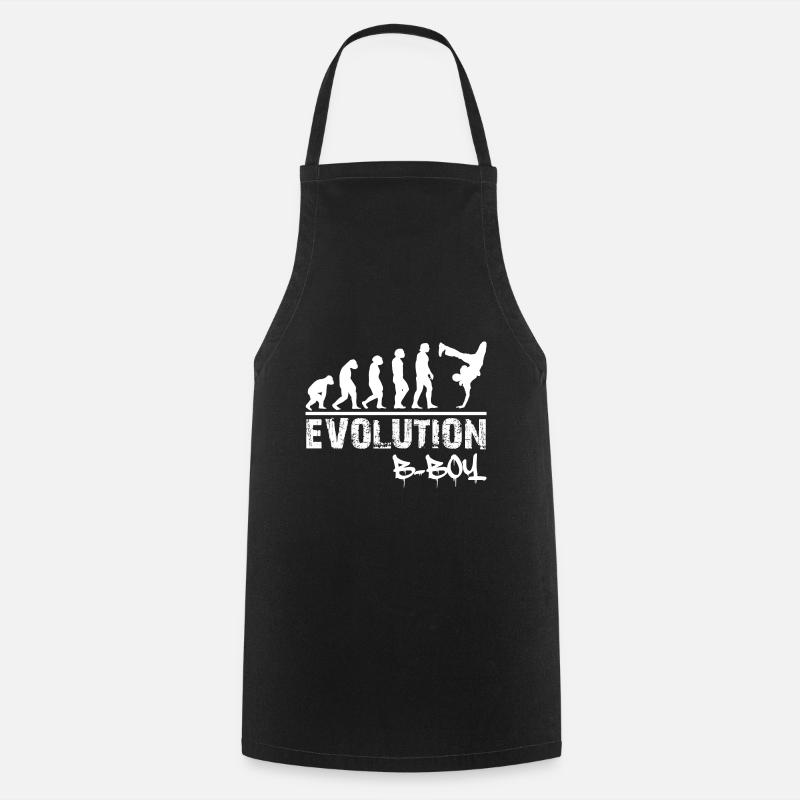 Breakdance Evolution B-Boy Breakdancer Geschenk - Kochschürze - Schwarz