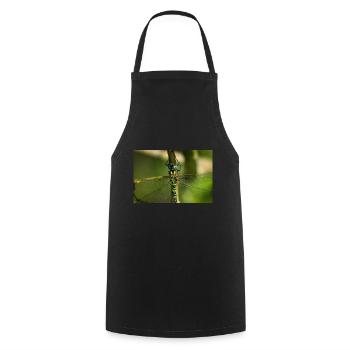 Hawker Dragonfly Close Up - Vibrant Photography - Cooking Apron - black - Front - AI Model Male 185 dark (185cm)