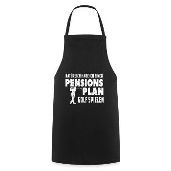 Pension Golf - Kochschürze - Schwarz - Vorne - AI Model Male 185 dark (185cm)