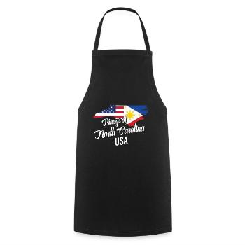 Filipinos von North Carolina Design für Fil-Ams - Kochschürze - Schwarz - Vorne - AI Model Male 185 dark (185cm)