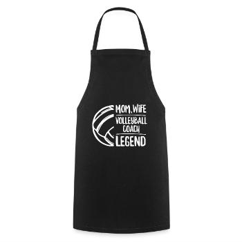 Volleyball-Angebot für deine Volleyball-Trainerin - Kochschürze - Schwarz - Vorne - AI Model Male 185 dark (185cm)