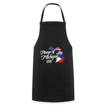 Filipinos of Michigan Design für stolze Fil-Ams - Kochschürze - Schwarz - Vorne - AI Model Male 185 dark (185cm)