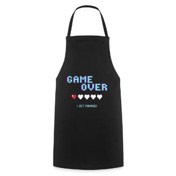Lost game - Cooking Apron - black - Front - AI Model Male 185 dark (185cm)