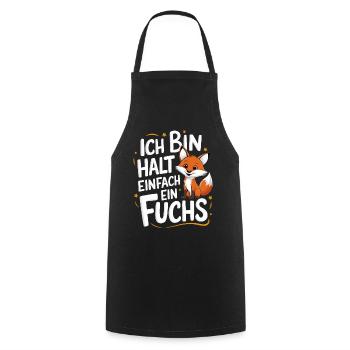 Fox, Foxes, Wild Animal, Forest Animal, Red Fox - Cooking Apron - black - Front - AI Model Male 185 dark (185cm)