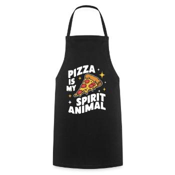 Pizza Italie Restauration rapide - Tablier de cuisine - noir - Devant - AI Model Male 185 dark (185cm)