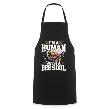 abeille abeille apicultrice abeille abeille - Tablier de cuisine - noir - Devant - AI Model Male 185 dark (185cm)