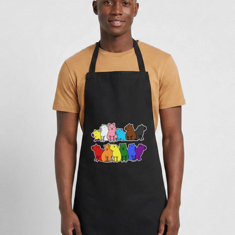 Fierté Progrès Flag Capybara Egalité Tablier de cuisine