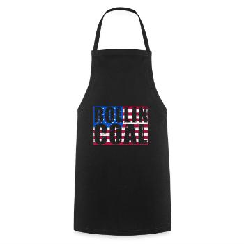 USA Carbon Roller Design for Diesel Drivers - Cooking Apron - black - Front - AI Model Male 185 dark (185cm)