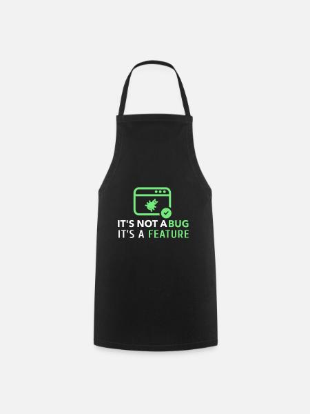 Lustiges Informatik-Shirt für IT-Techniker - Kochschürze - Schwarz