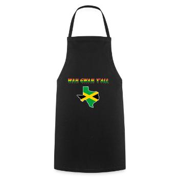 Jamaikanisch-texanisches Design für Einwanderer - Kochschürze - Schwarz - Vorne - AI Model Male 185 dark (185cm)