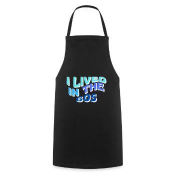 I lived in the 60s - Cooking Apron - black - Front - AI Model Male 185 dark (185cm)
