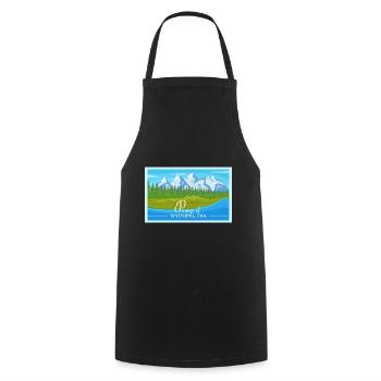 Wyoming Fil-Am Design for proud Pinoys - Cooking Apron - black - Front - AI Model Male 185 dark (185cm)