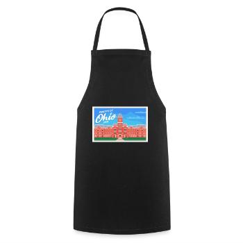 Ohio Fil-Am Design pour Proud Pinoys - Tablier de cuisine - noir - Devant - AI Model Male 185 dark (185cm)