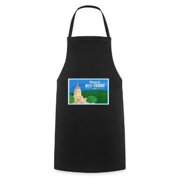 West Virginia Fil-Am Design für stolze Pinoys - Kochschürze - Schwarz - Vorne - AI Model Male 185 dark (185cm)