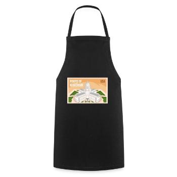 Wisconsin Fil-Am Design für stolze Pinoys - Kochschürze - Schwarz - Vorne - AI Model Male 185 dark (185cm)