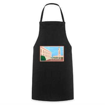 Nebraska Fil-Am Design pour les fiers Pinoys - Tablier de cuisine - noir - Devant - AI Model Male 185 dark (185cm)