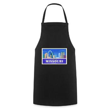 Missouri Fil-Am Design for Proud Pinoys - Cooking Apron - black - Front - AI Model Male 185 dark (185cm)
