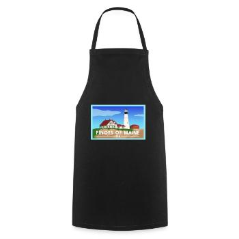 Maine Fil-Am Design für stolze Pinoys - Kochschürze - Schwarz - Vorne - AI Model Male 185 dark (185cm)