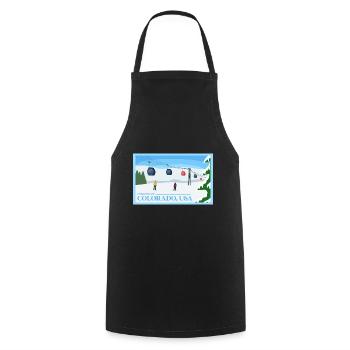 Colorado Fil-Am design pour les fiers Pinoys - Tablier de cuisine - noir - Devant - AI Model Male 185 dark (185cm)