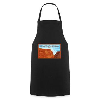 Arizona Fil-Am Design for Proud Pinoys - Cooking Apron - black - Front - AI Model Male 185 dark (185cm)