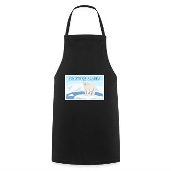 Alaska Fil-Am design pour les fiers Pinoys - Tablier de cuisine - noir - Devant - AI Model Male 185 dark (185cm)