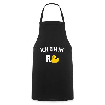 Don de pension - Tablier de cuisine - noir - Devant - AI Model Male 185 dark (185cm)