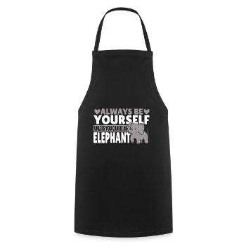 Always be yourself unless you can - Cooking Apron - black - Front - AI Model Male 185 dark (185cm)