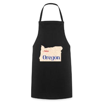 Hauptstadt Oregon Design für stolze Oregonianer - Kochschürze - Schwarz - Vorne - AI Model Male 185 dark (185cm)