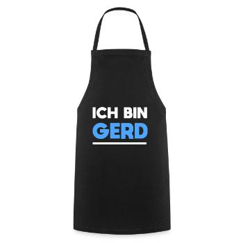 Gerd Name Spruch für stolze Gerds - Kochschürze - Schwarz - Vorne - AI Model Male 185 dark (185cm)