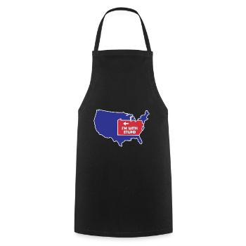 Pennsylvania Design für patriotische Pennsylvanier - Kochschürze - Schwarz - Vorne - AI Model Male 185 dark (185cm)