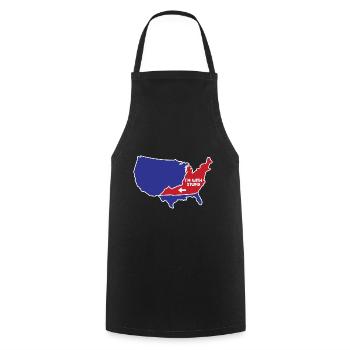 Virginia US Design für patriotische Virginianer - Kochschürze - Schwarz - Vorne - AI Model Male 185 dark (185cm)