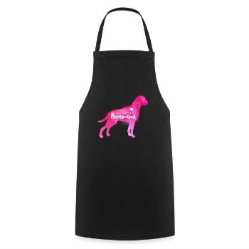 Liebende Boxermama - Kochschürze - Schwarz - Vorne - AI Model Male 185 dark (185cm)