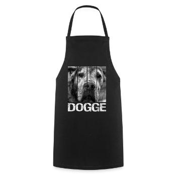 Dänische Dogge Deutsche Dogge Hund Dogge mastiff - Kochschürze - Schwarz - Vorne - AI Model Male 185 dark (185cm)