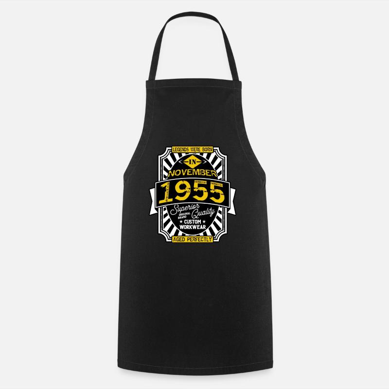 1955 NOVEMBER - Cooking Apron - black