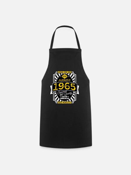 1965 AUGUST - Cooking Apron - black