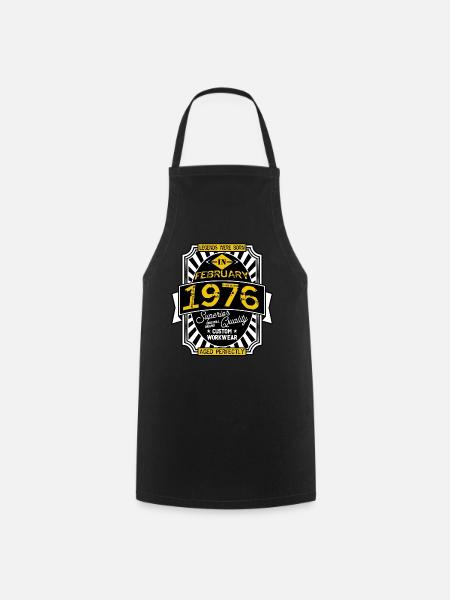 1976 FEBRUARY - Cooking Apron - black
