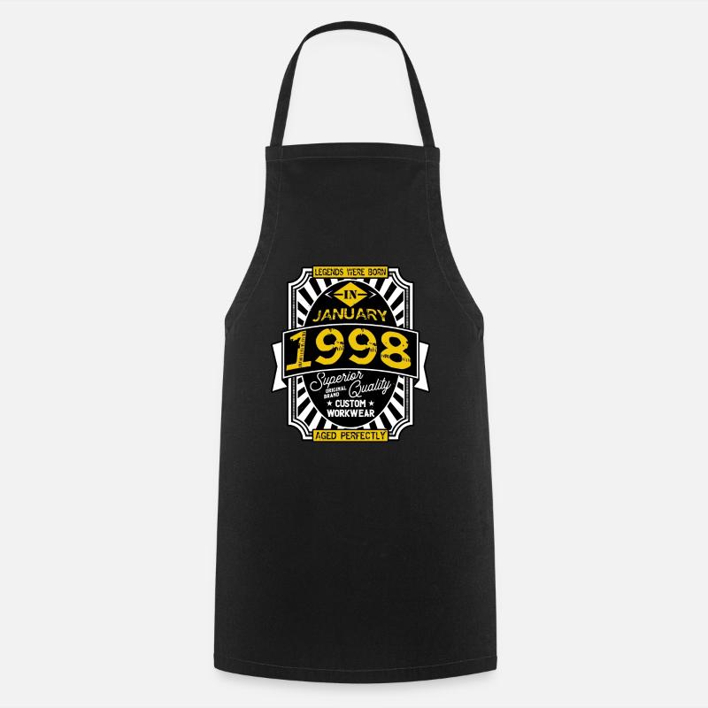 1998 JANUARY - Cooking Apron - black