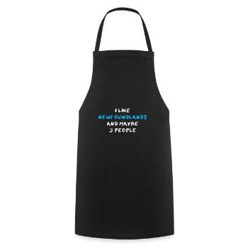 Neufundländer de Terre-Neuve - Tablier de cuisine - noir - Devant - AI Model Male 185 dark (185cm)