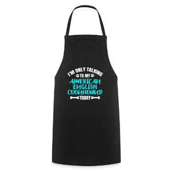 American English Coonhound Owner Owner - Cooking Apron - black - Front - AI Model Male 185 dark (185cm)