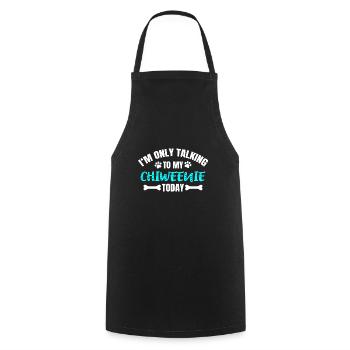 Chiweenie - Cooking Apron - black - Front - AI Model Male 185 dark (185cm)